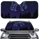 Leo Constellation Print Car Windshield Sun Shade