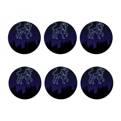 Leo Constellation Print Coaster Set
