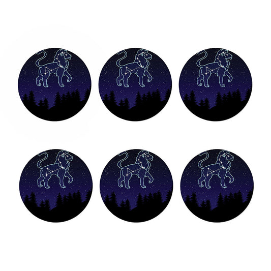 Leo Constellation Print Coaster Set