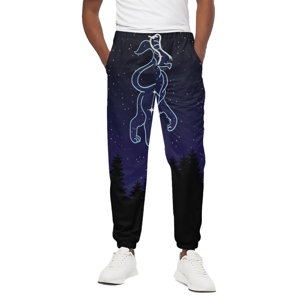 Leo Constellation Print Cotton Pants