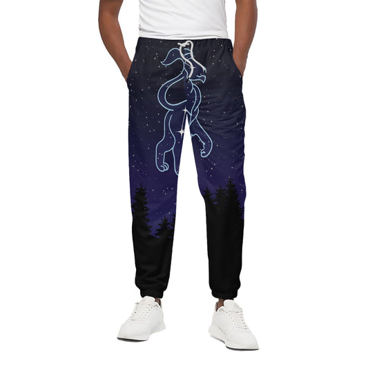 Leo Constellation Print Cotton Pants