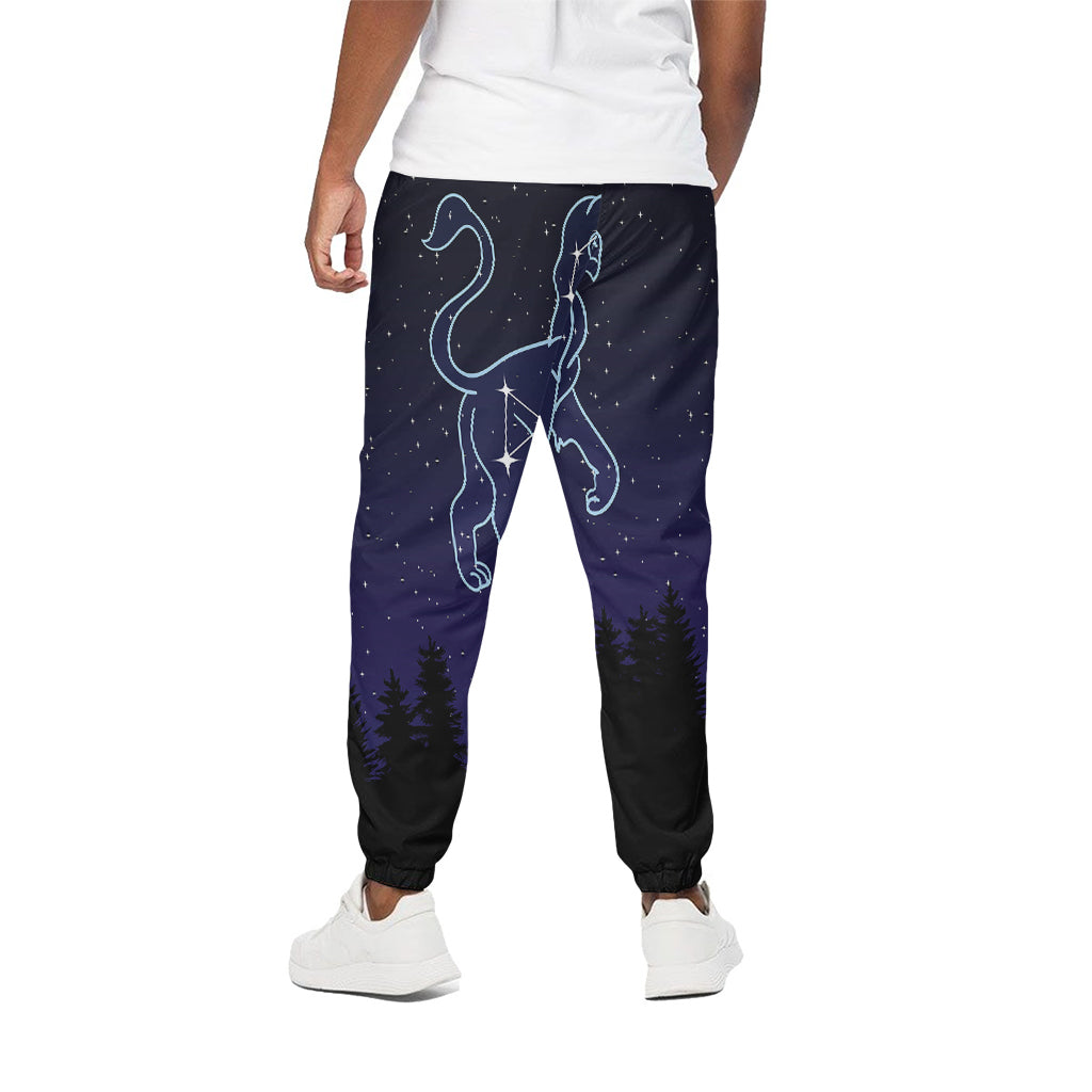 Leo Constellation Print Cotton Pants