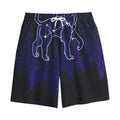 Leo Constellation Print Cotton Shorts