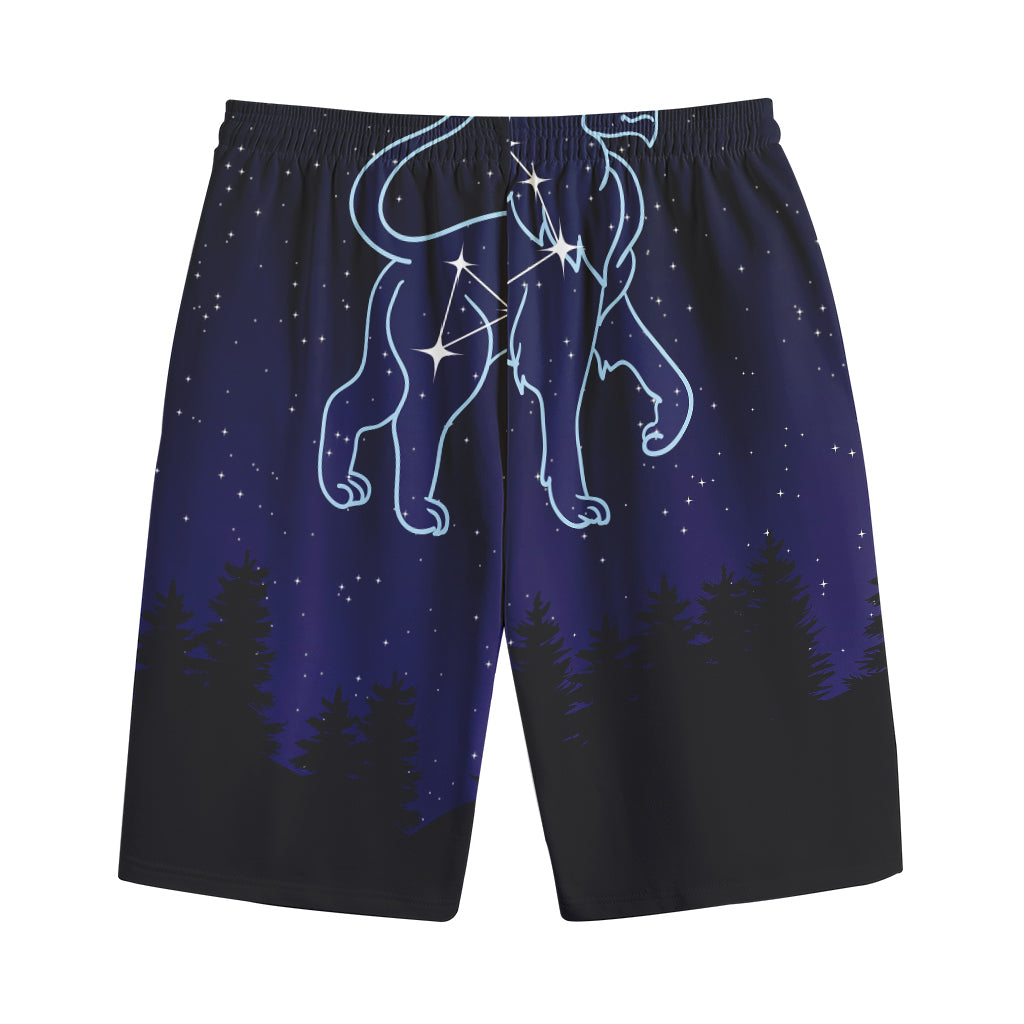 Leo Constellation Print Cotton Shorts