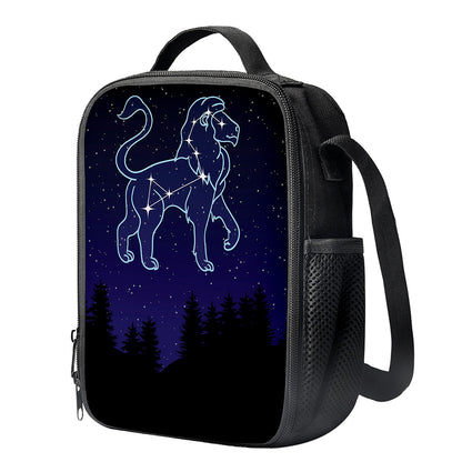 Leo Constellation Print Crossbody Lunch Bag