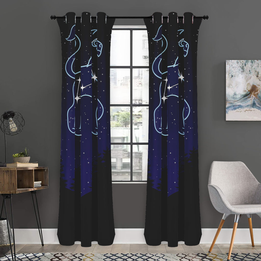 Leo Constellation Print Curtain