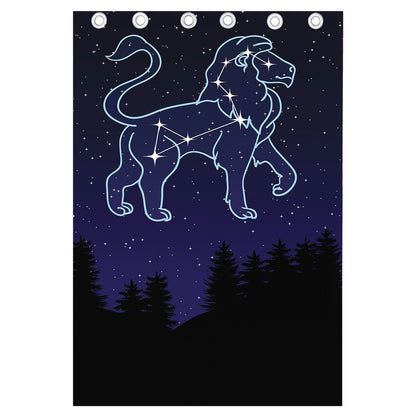 Leo Constellation Print Curtain