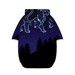 Leo Constellation Print Dog Zip Up Hoodie