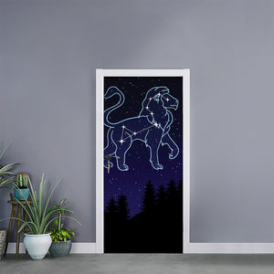 Leo Constellation Print Door Sticker