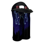 Leo Constellation Print Double Neoprene Wine Tote
