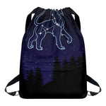 Leo Constellation Print Drawstring Backpack