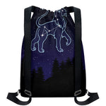 Leo Constellation Print Drawstring Backpack