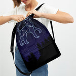 Leo Constellation Print Drawstring Backpack