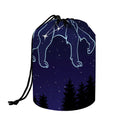 Leo Constellation Print Drawstring Makeup Bag