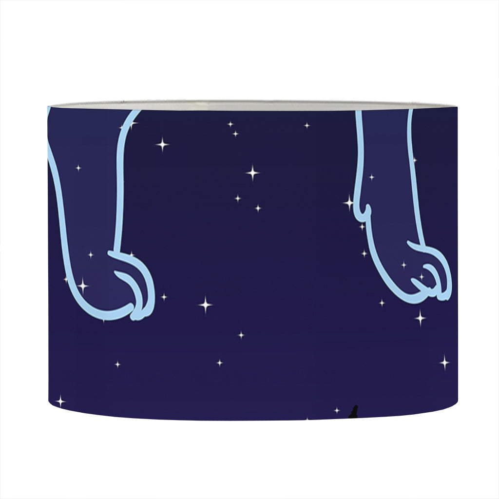 Leo Constellation Print Drum Lamp Shade