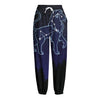 Leo Constellation Print Fleece Lined Knit Pants
