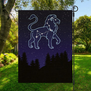 Leo Constellation Print Garden Flag