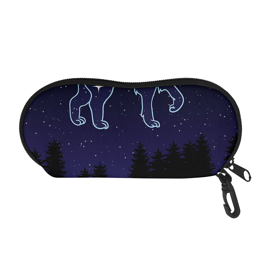 Leo Constellation Print Glasses Case