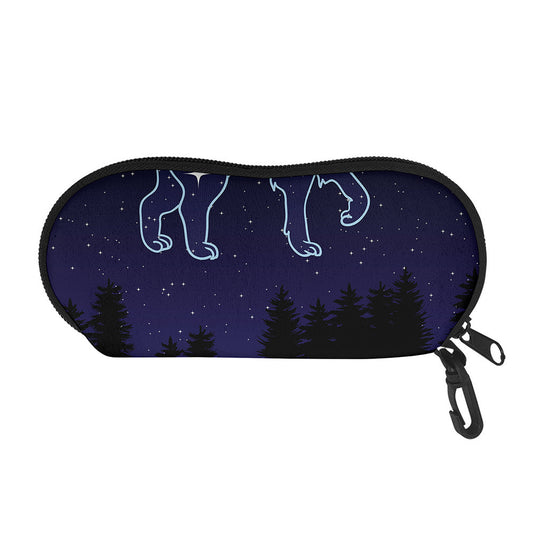 Leo Constellation Print Glasses Case