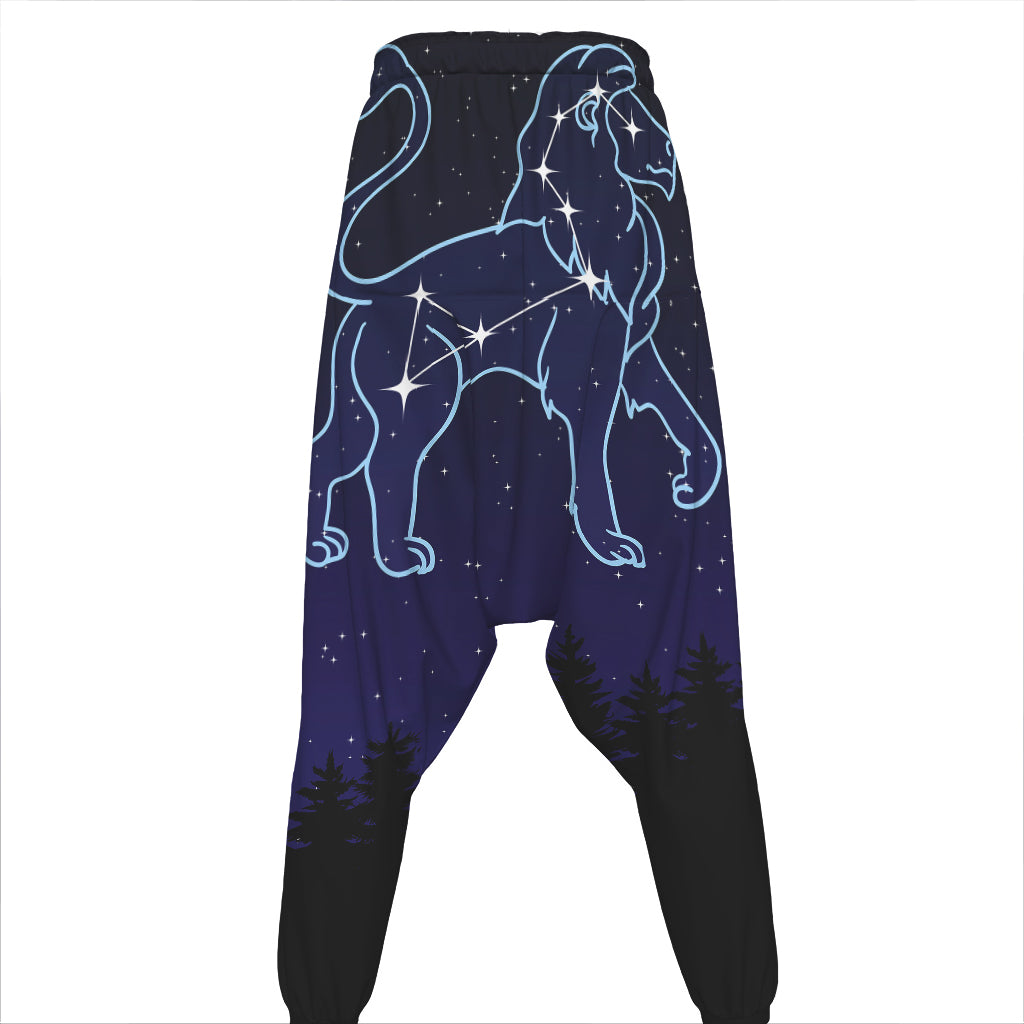 Leo Constellation Print Hammer Pants