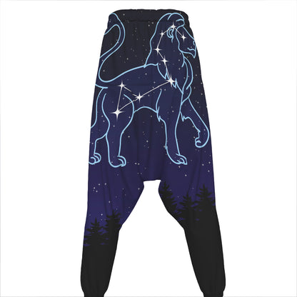 Leo Constellation Print Hammer Pants