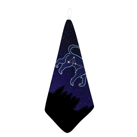 Leo Constellation Print Hand Towel