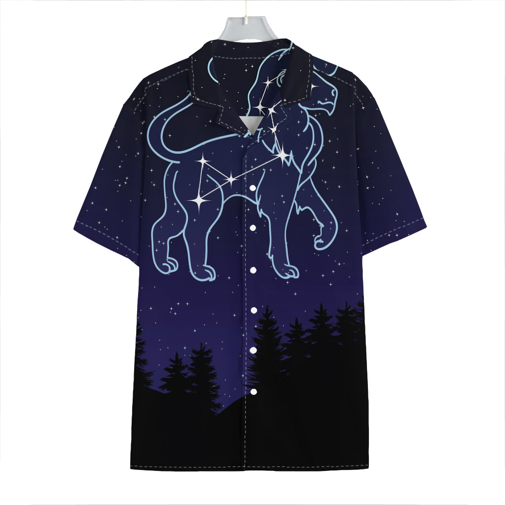 Leo Constellation Print Hawaiian Shirt