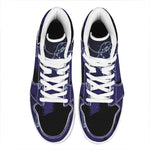 Leo Constellation Print High Top Leather Sneakers