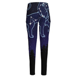 Leo Constellation Print High-Waisted Pocket Leggings