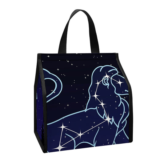 Leo Constellation Print Insulated Lunch Tote