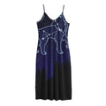 Leo Constellation Print Jersey Midi Cami Dress