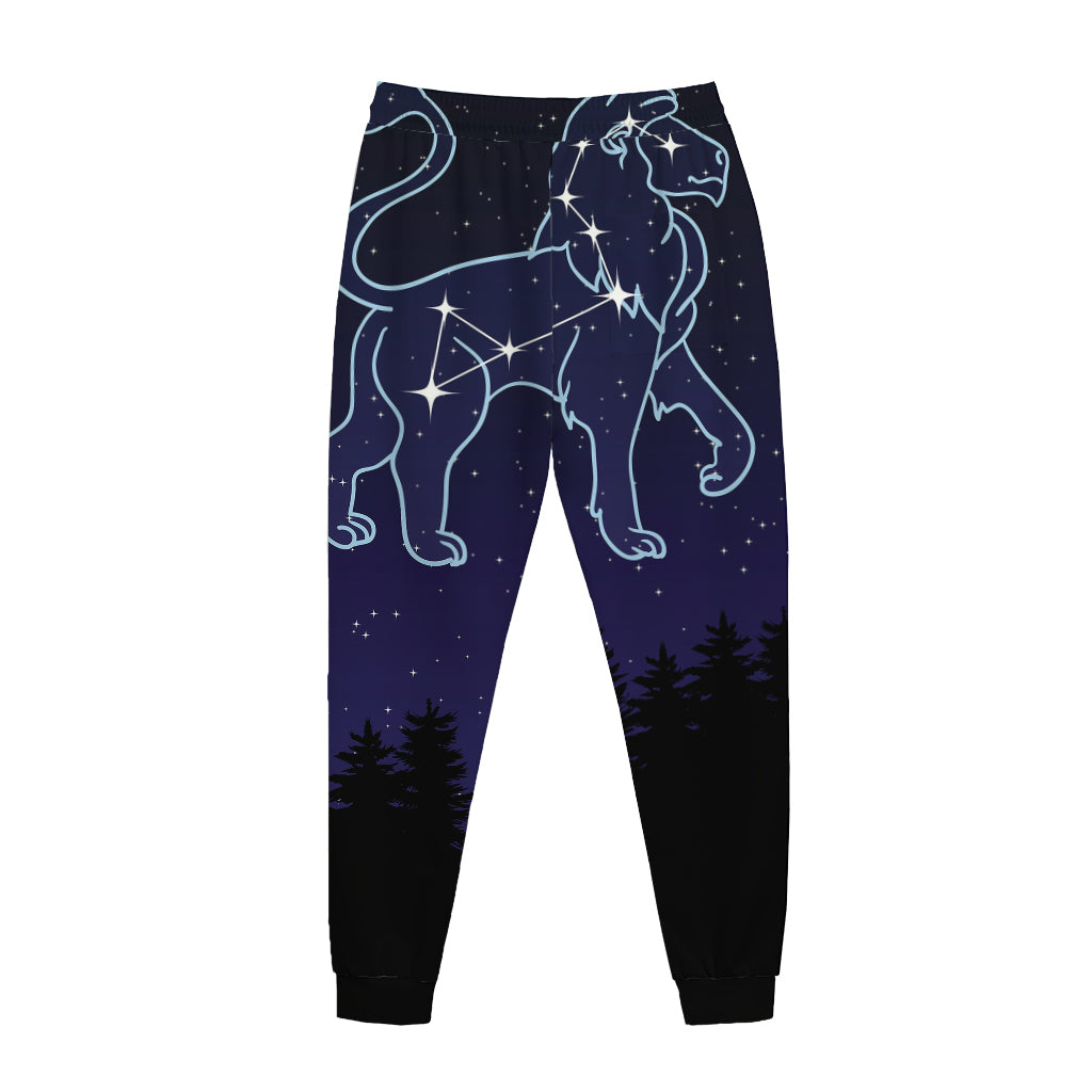 Leo Constellation Print Jogger Pants