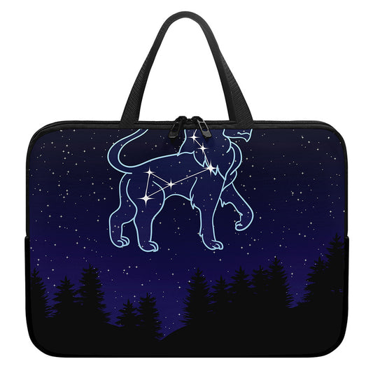 Leo Constellation Print Laptop Sleeve With Handle