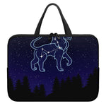 Leo Constellation Print Laptop Sleeve With Handle