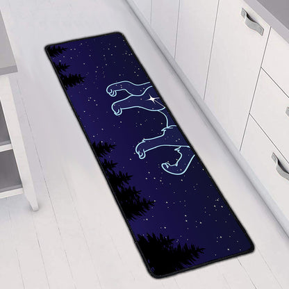 Leo Constellation Print Long Kitchen Mat