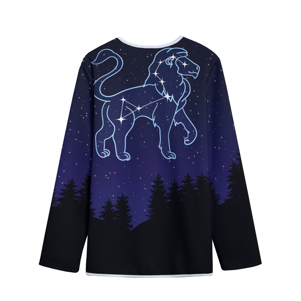 Leo Constellation Print Long Sleeve Short Coat