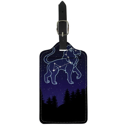 Leo Constellation Print Luggage Tag