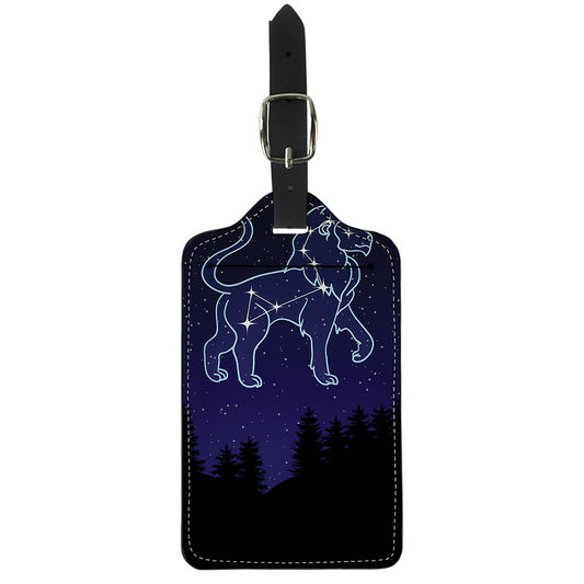 Leo Constellation Print Luggage Tag