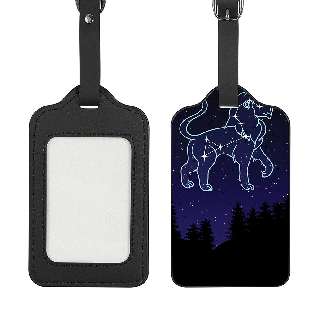 Leo Constellation Print Luggage Tag
