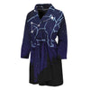 Leo Constellation Print Men's Bathrobe