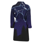 Leo Constellation Print Men's Bathrobe
