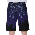 Leo Constellation Print Men's Beach Shorts