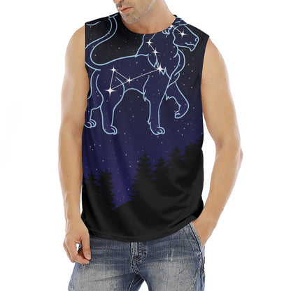Leo Constellation Print Men's Fitness Tank Top