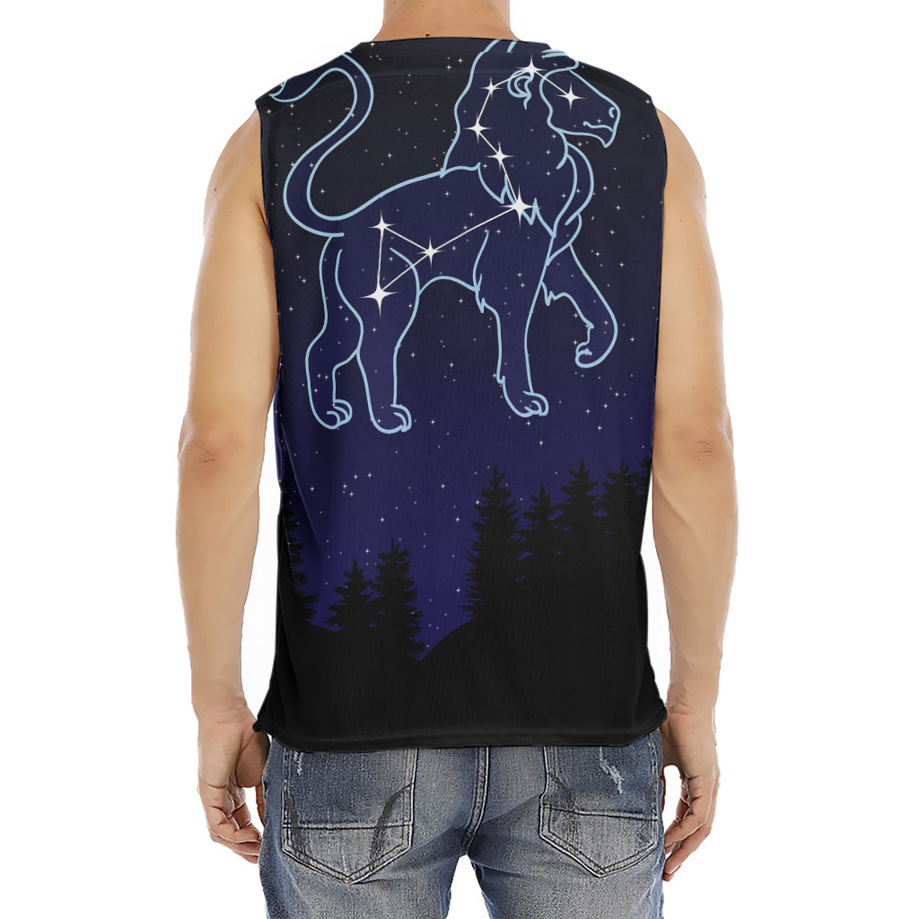 Leo Constellation Print Men's Fitness Tank Top