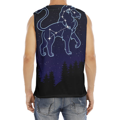 Leo Constellation Print Men's Fitness Tank Top