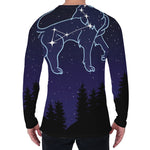 Leo Constellation Print Men's Long Sleeve T-Shirt