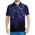 Leo Constellation Print Men's Polo Shirt