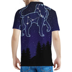 Leo Constellation Print Men's Polo Shirt