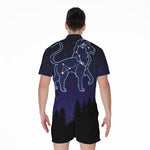 Leo Constellation Print Men's Rompers