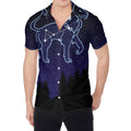 Leo Constellation Print Men's Shirt